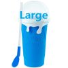 Summer Squeeze Homemade Juice Water Bottle Quick-Frozen Smoothie Sand Cup Pinch Fast Cooling Magic Ice Cream Slushy Maker Beker