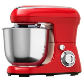 Stand Kitchen Food Mixer 5.3 Qt 6 Speed With Dough Hook Beater (Color: Red, type: )